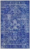 Unique Loom Timeless Peter Machine Made Abstract Rug Navy Blue,  5' 1" x 8' 0"