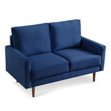 IDEAZ Velvet Upholstered Loveseat Blue 1226LSL