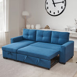 IDEAZ Fabric L-Shape sectional Blue 1243LSL