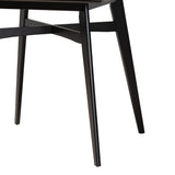 Baxton Studio Leena Mid-Century Modern Finished Wood Counter Height Pub Table Black Leena-Black-PT