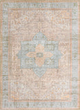 Unique Loom Timeless Peter Machine Made Abstract Rug Light Brown, Gray/Ivory/Yellow/Green 7' 7" x 10' 6"