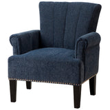 Grace Accent Armchair with Rivet Tufted Polyester