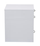 OSP Home Furnishings 22" Pencil, Box, File Cabinet White