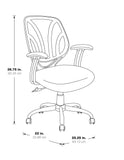 OSP Home Furnishings Screen Back Chair Cream