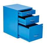 OSP Home Furnishings 22" Pencil, Box, File Cabinet Blue