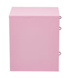 OSP Home Furnishings 22" Pencil, Box, File Cabinet Pink