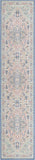 Unique Loom Whitney Milano Machine Made Medallion Rug Multi, Blue/Ivory/Light Green/Pink/Gold 2' 7" x 12' 0"