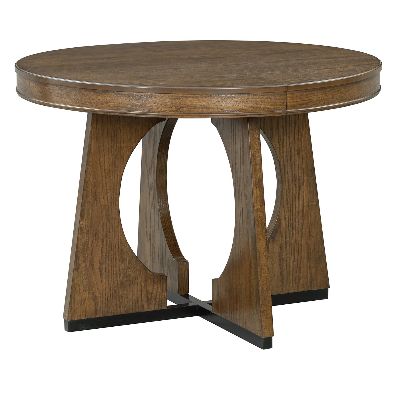 TREXM 3-Piece Retro Dining Set with Wooden Stools