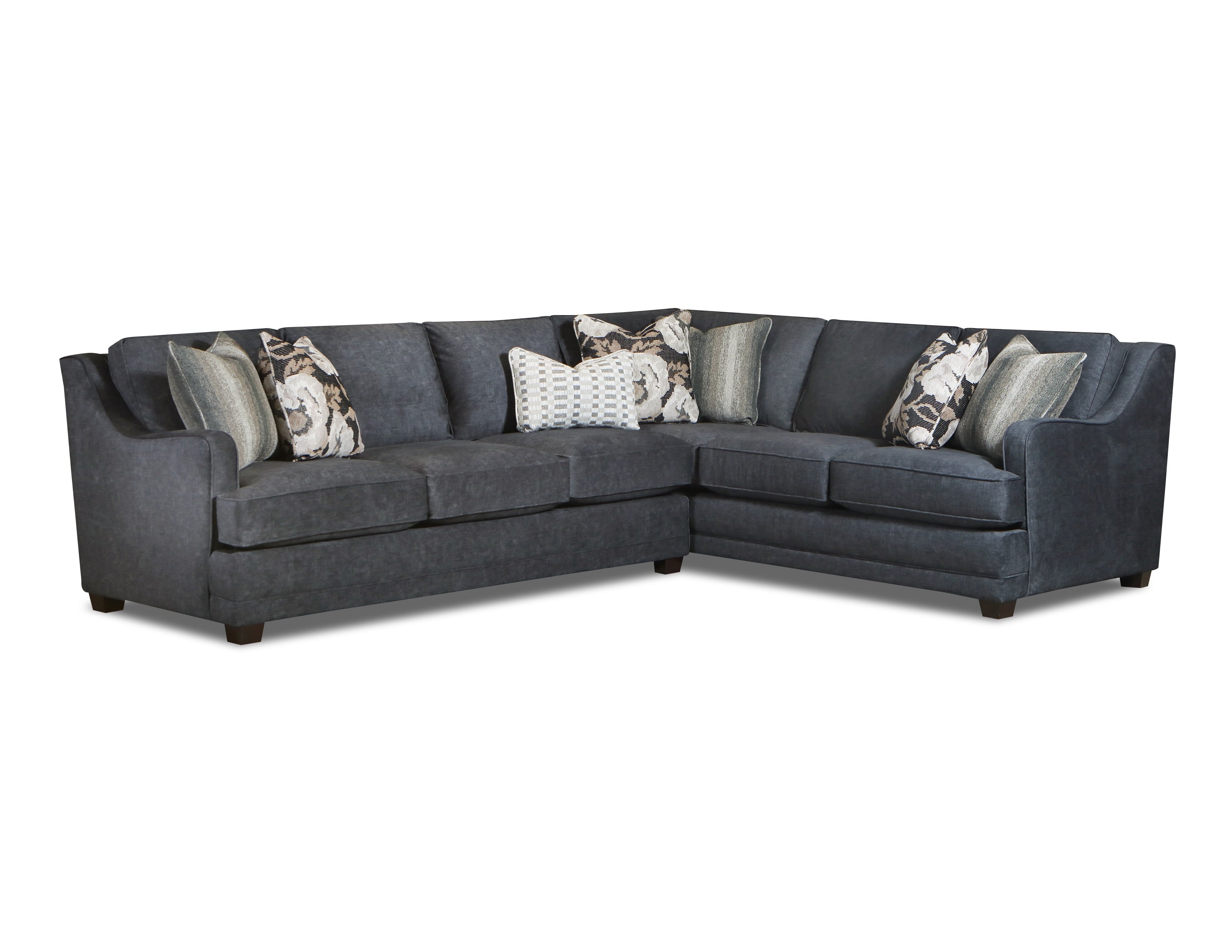 Argo Ash Sectional Sofa Luxe Living Collection with Plush Comfort, S