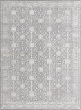 Unique Loom Timeless Florence Machine Made Border Rug Gray, Ivory 7' 7" x 10' 6"