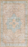 Unique Loom Timeless Peter Machine Made Abstract Rug Light Brown, Gray/Ivory/Yellow/Green 5' 1" x 8' 0"
