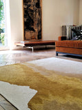 Louis de Pootere Meditation Lagoon 100% PET Poly Mechanically Woven Jacquard Flatweave Abstract Rug Sunset 7'10"