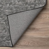Dalyn Rugs Aberdeen AB1 Machine Made 100% Polyester Microfiber Casual Rug Graphite 8' x 10' AB1GR8X10