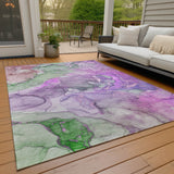 Addison Rugs Chantille ACN500 Machine Made Polyester Contemporary Rug Purple Polyester 10' x 14'