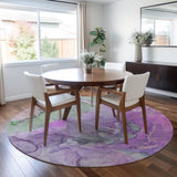 Addison Rugs Chantille ACN500 Machine Made Polyester Contemporary Rug Purple Polyester 8' x 8'
