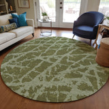 Addison Rugs Chantille ACN501 Machine Made Polyester Transitional Rug Olive Polyester 8' x 8'