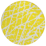 Addison Rugs Chantille ACN501 Machine Made Polyester Transitional Rug Yellow Polyester 8' x 8'
