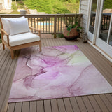 Addison Rugs Chantille ACN502 Machine Made Polyester Transitional Rug Pink Polyester 10' x 14'
