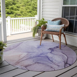 Addison Rugs Chantille ACN502 Machine Made Polyester Transitional Rug Purple Polyester 8' x 8'
