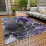 Addison Rugs Chantille ACN503 Machine Made Polyester Contemporary Rug Purple Polyester 10' x 14'