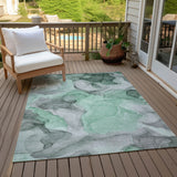 Addison Rugs Chantille ACN504 Machine Made Polyester Transitional Rug Green Polyester 10' x 14'