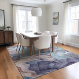 Addison Rugs Chantille ACN504 Machine Made Polyester Transitional Rug Navy Polyester 10' x 14'