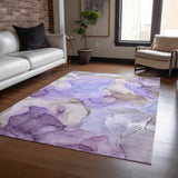 Addison Rugs Chantille ACN504 Machine Made Polyester Transitional Rug Purple Polyester 10' x 14'