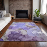 Addison Rugs Chantille ACN504 Machine Made Polyester Transitional Rug Purple Polyester 10' x 14'