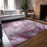 Addison Rugs Chantille ACN505 Machine Made Polyester Contemporary Rug Pink Polyester 10' x 14'