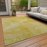 Addison Rugs Chantille ACN509 Machine Made Polyester Transitional Rug Gold Polyester 10' x 14'