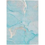 Addison Rugs Chantille ACN510 Machine Made Polyester Transitional Rug Teal Polyester 10' x 14'