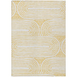 Addison Rugs Chantille ACN540 Machine Made Polyester Contemporary Rug Gold Polyester 10' x 14'