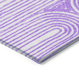 Addison Rugs Chantille ACN540 Machine Made Polyester Contemporary Rug Purple Polyester 10' x 14'