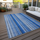 Addison Rugs Chantille ACN543 Machine Made Polyester Transitional Rug Blue Polyester 10' x 14'