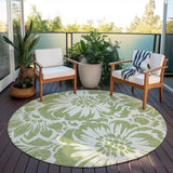 Addison Rugs Chantille ACN551 Machine Made Polyester Transitional Rug Aloe Polyester 8' x 8'
