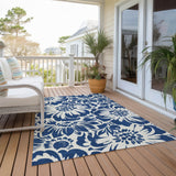 Addison Rugs Chantille ACN551 Machine Made Polyester Transitional Rug Navy Polyester 10' x 14'