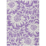 Addison Rugs Chantille ACN551 Machine Made Polyester Transitional Rug Purple Polyester 10' x 14'