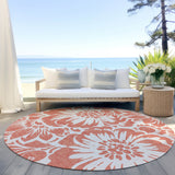 Addison Rugs Chantille ACN551 Machine Made Polyester Transitional Rug Salmon Polyester 8' x 8'