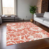 Addison Rugs Chantille ACN551 Machine Made Polyester Transitional Rug Salmon Polyester 10' x 14'