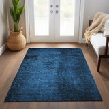 Addison Rugs Chantille ACN554 Machine Made Polyester Transitional Rug Navy Polyester 10' x 14'