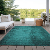 Addison Rugs Chantille ACN554 Machine Made Polyester Transitional Rug Teal Polyester 10' x 14'