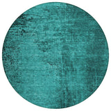 Addison Rugs Chantille ACN554 Machine Made Polyester Transitional Rug Teal Polyester 8' x 8'