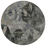 Addison Rugs Chantille ACN555 Machine Made Polyester Transitional Rug Gray Polyester 8' x 8'