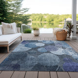 Addison Rugs Chantille ACN556 Machine Made Polyester Transitional Rug Blue Polyester 10' x 14'