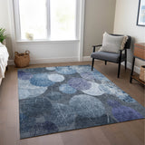 Addison Rugs Chantille ACN556 Machine Made Polyester Transitional Rug Blue Polyester 10' x 14'