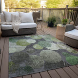 Addison Rugs Chantille ACN556 Machine Made Polyester Transitional Rug Green Polyester 10' x 14'