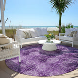 Addison Rugs Chantille ACN557 Machine Made Polyester Transitional Rug Eggplant Polyester 8' x 8'