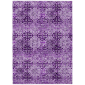 Addison Rugs Chantille ACN557 Machine Made Polyester Transitional Rug Eggplant Polyester 10' x 14'