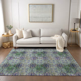 Addison Rugs Chantille ACN557 Machine Made Polyester Transitional Rug Purple Polyester 10' x 14'
