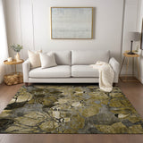 Addison Rugs Chantille ACN558 Machine Made Polyester Transitional Rug Brown Polyester 10' x 14'